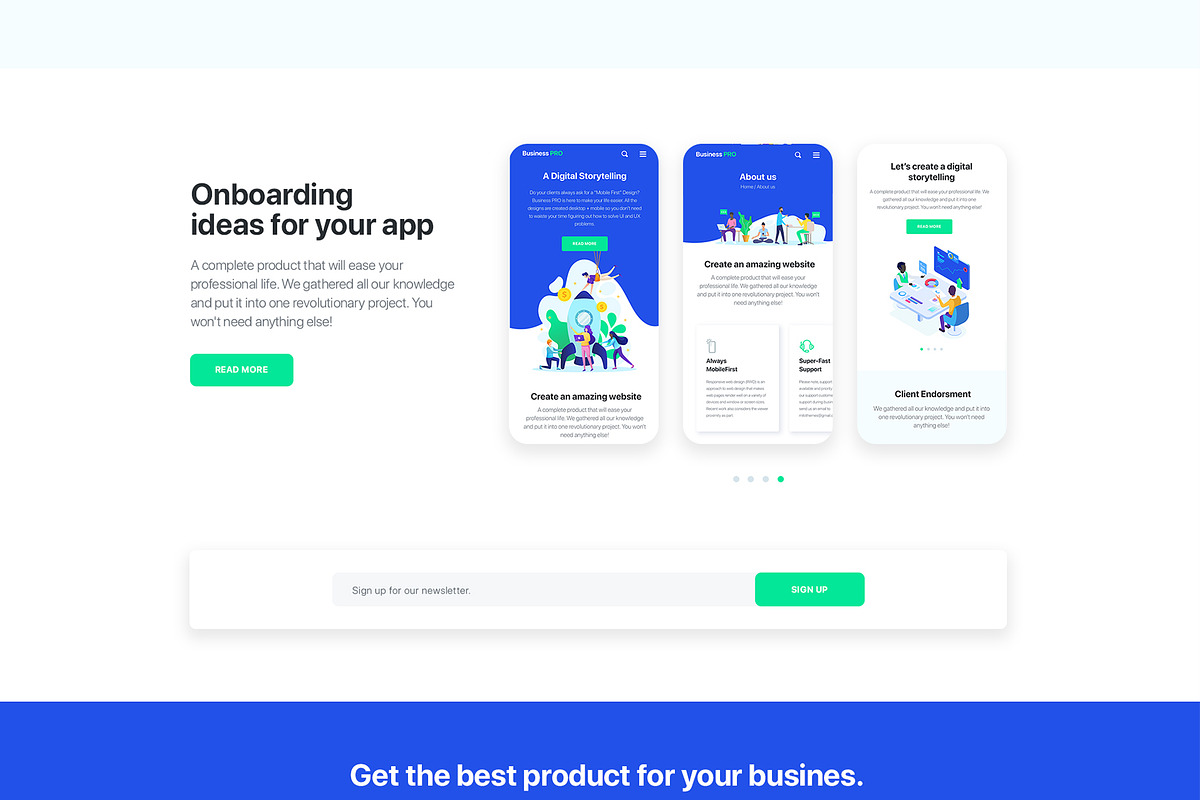 BusinessPRO | PSD & XD mobile first, a Landing Page Template by Milo Studio (Photo 9 of 10)