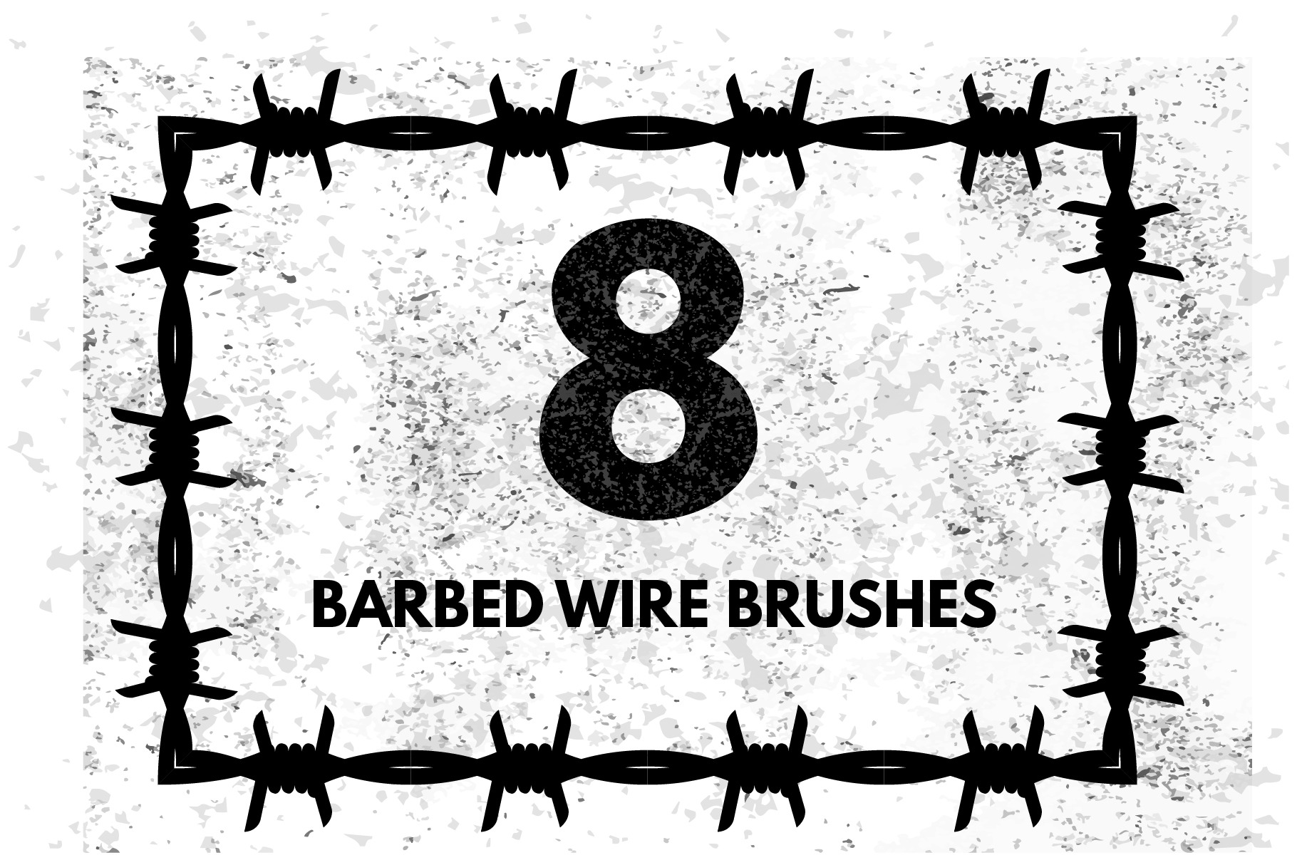 Barbed Wire Brushes by Andrii Symonenko  Creative Market
