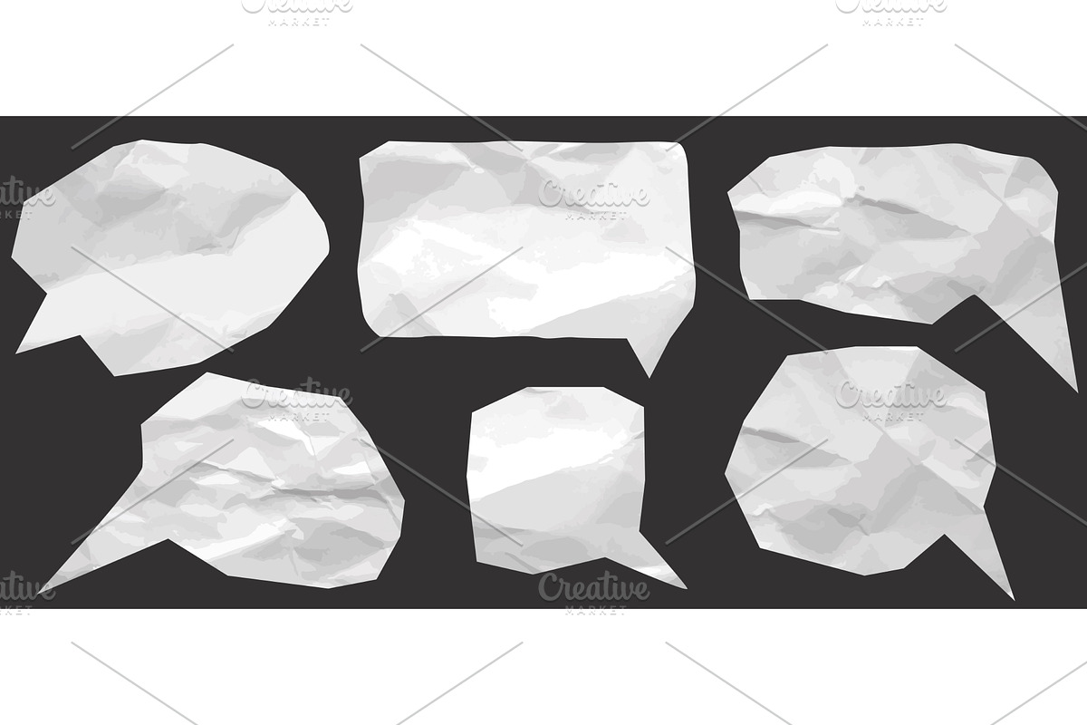 Set of cut out shapes made from, a Texture Illustration by Tati_Kli