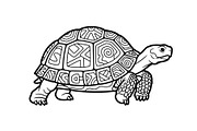 Turtle Line Art Illustration Bundle, an Illustration by Creativeshirt (Thumbnail 18 of 48)