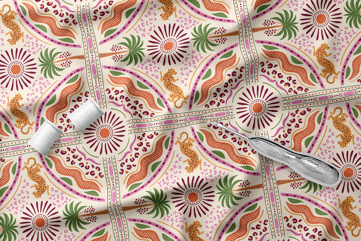 Tropical tile patterns, a Pattern Graphic by Tani Kuzminka (Photo 4 of 27)