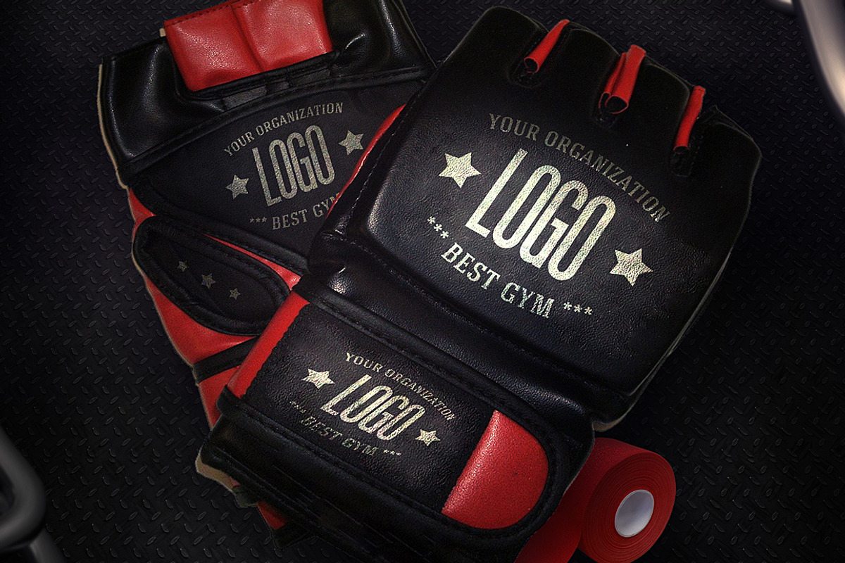 MMA Gloves - Mockup, an Advertising Mockup by VectorMedia (Photo 1 of 4)