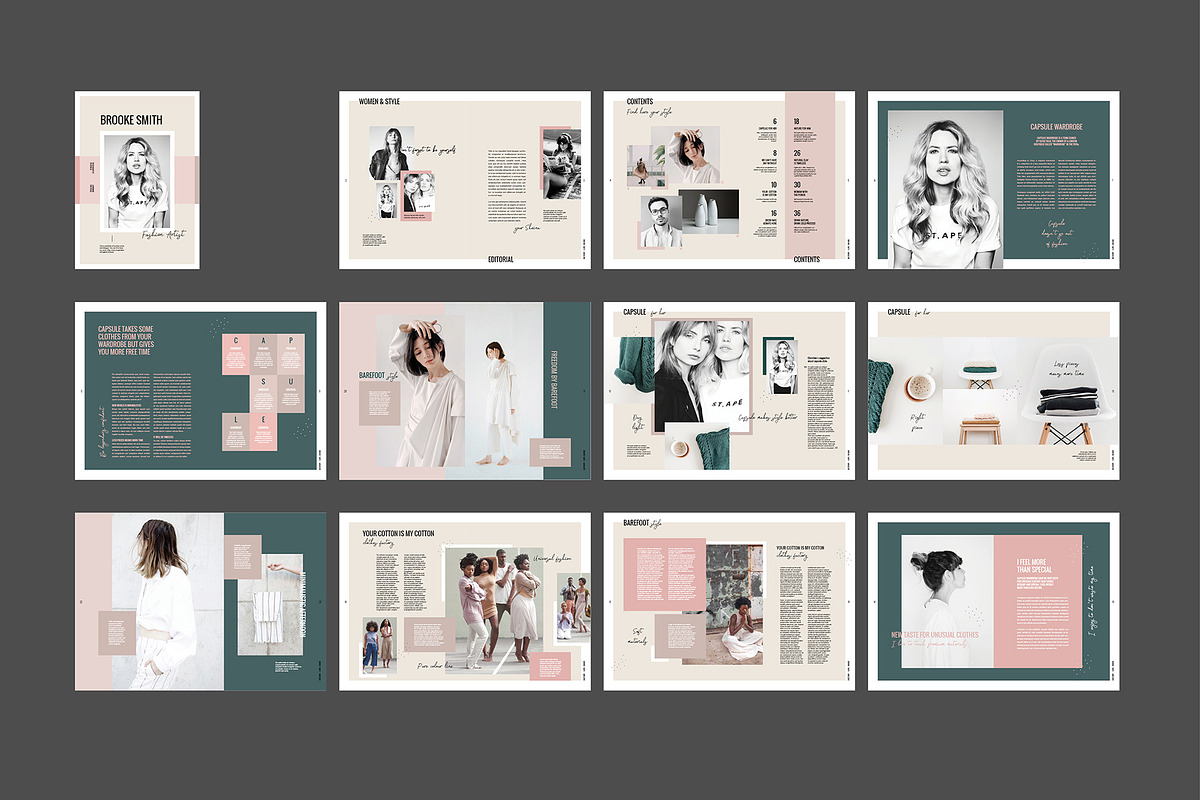 Magazine / CANVA, INDD / Brooke, a Magazine Template by Mirazz (Photo 15 of 17)