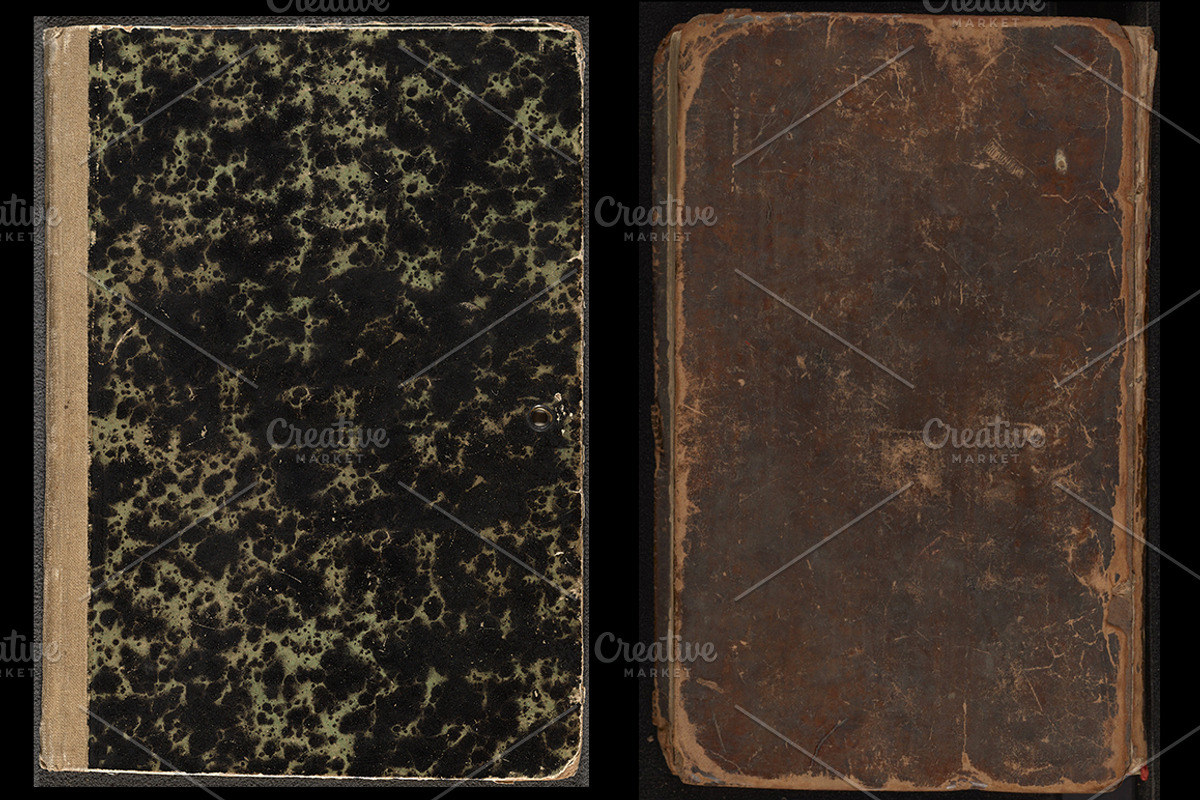 Distressed Antique Book Cover Textur, a Texture Graphic by Blue Line Design
