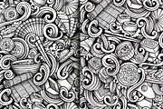 Japan Food Graphics Patterns, a Pattern Graphic by BALABOLKA (Thumbnail 4 of 5)
