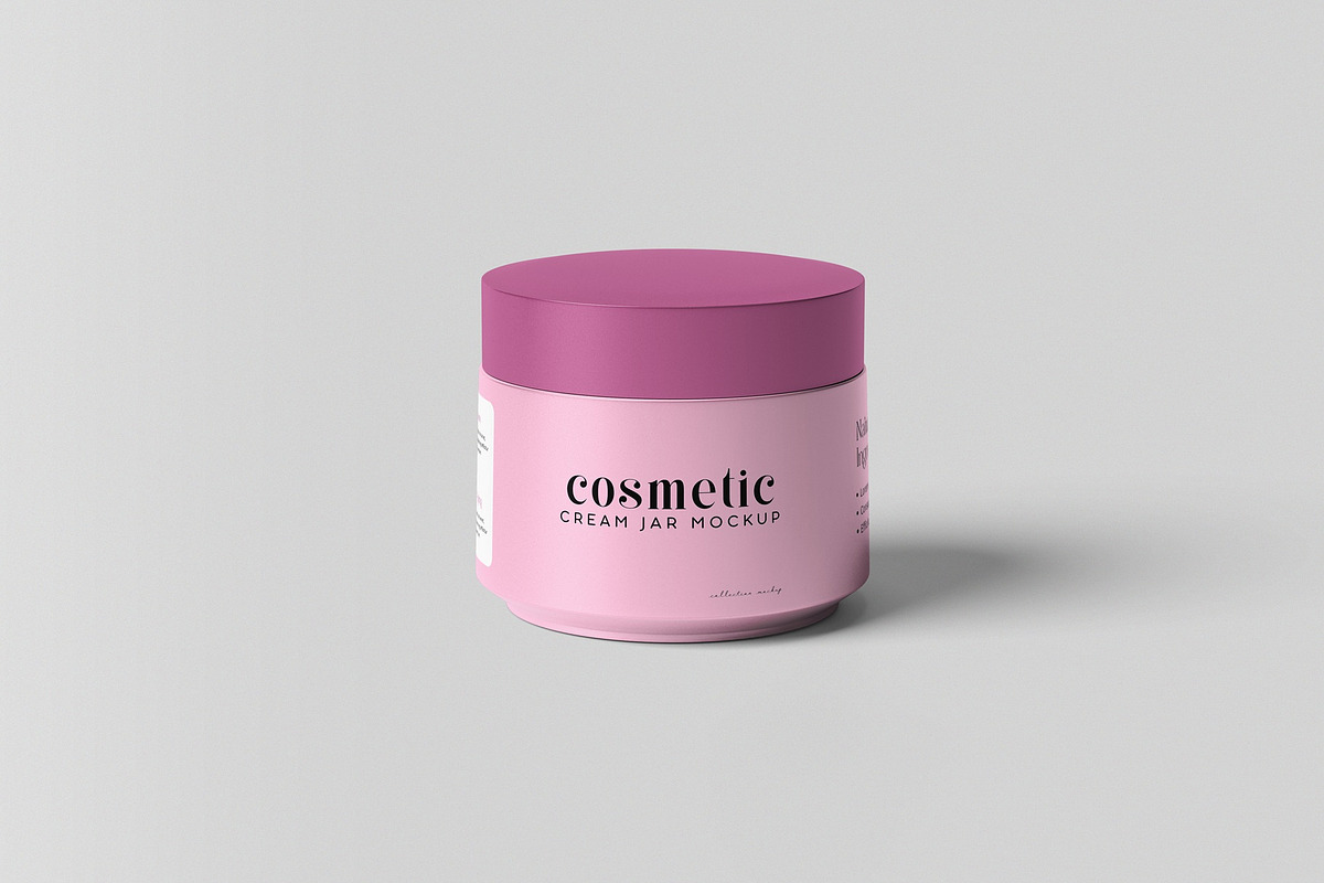 Cosmetic Jar Mockup, a Packaging Mockup by hokagata (Photo 2 of 5)