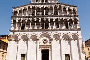 San Michele in Foro, a Roman Catholic basilica church in Lucca, Tuscany, an Architecture Photo by Bepslabor
