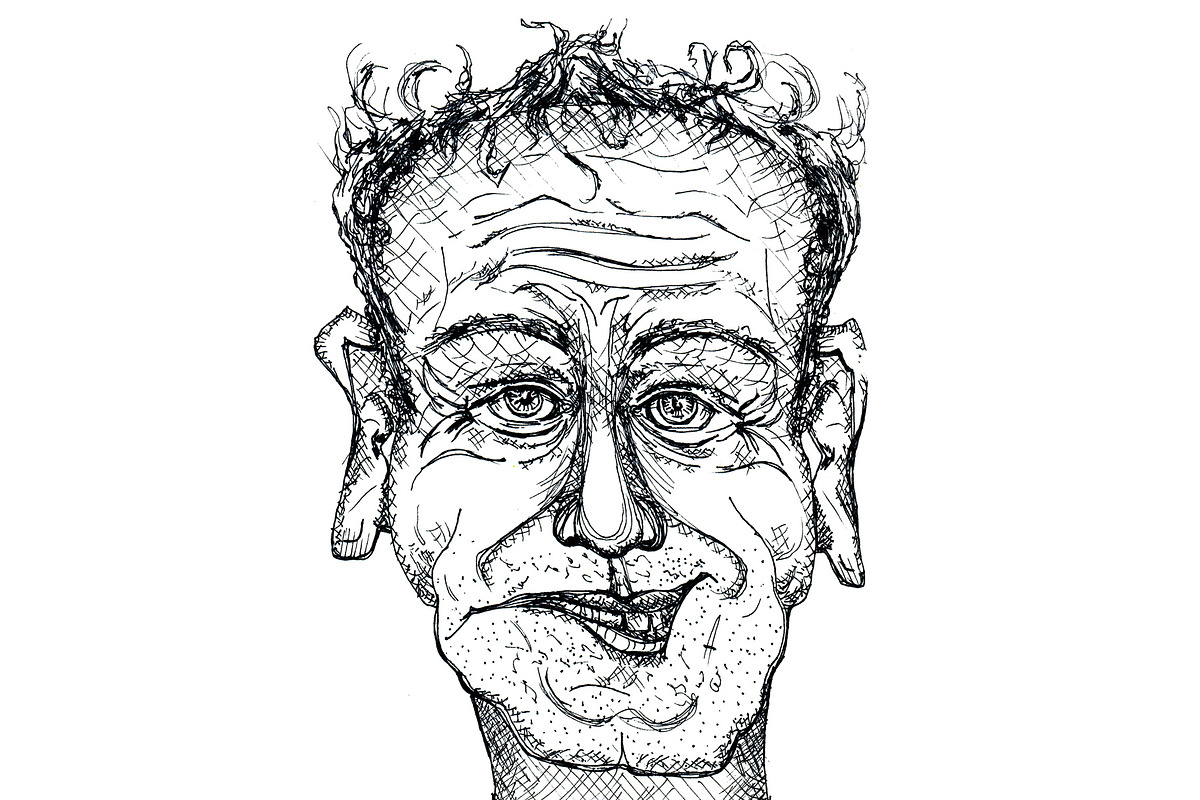Hand Drawn Character Sketch of, a Person Illustration by Sharon Schwalbe (Photo 2 of 2)