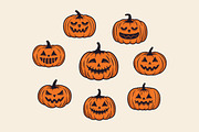 Halloween Pumpkins clipart, an Object Graphic by DenysHolovatiuk (Thumbnail 5 of 8)