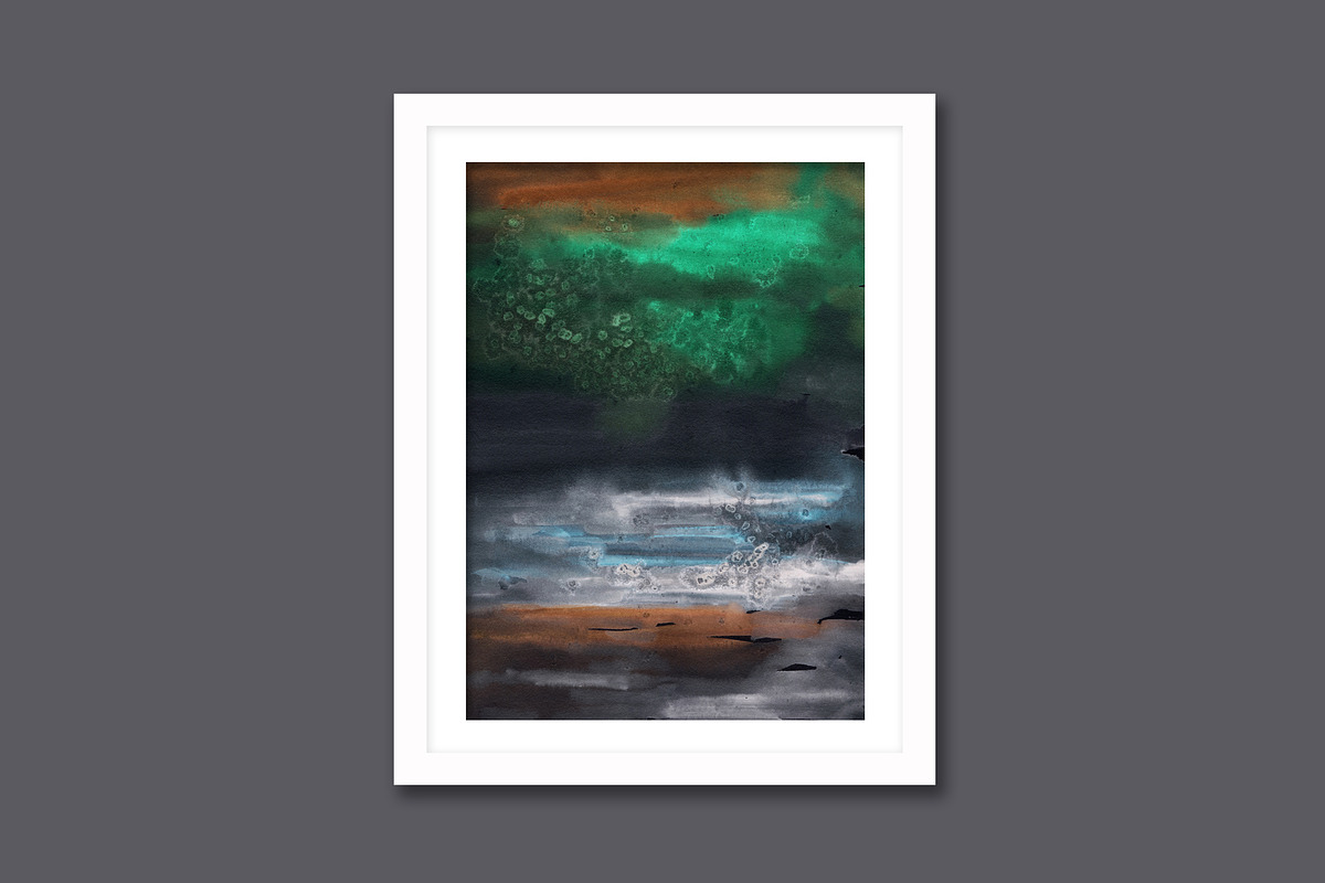 Dark Side, Watercolor Landscapes, a Background Graphic by Marmoris.Arts (Photo 15 of 16)
