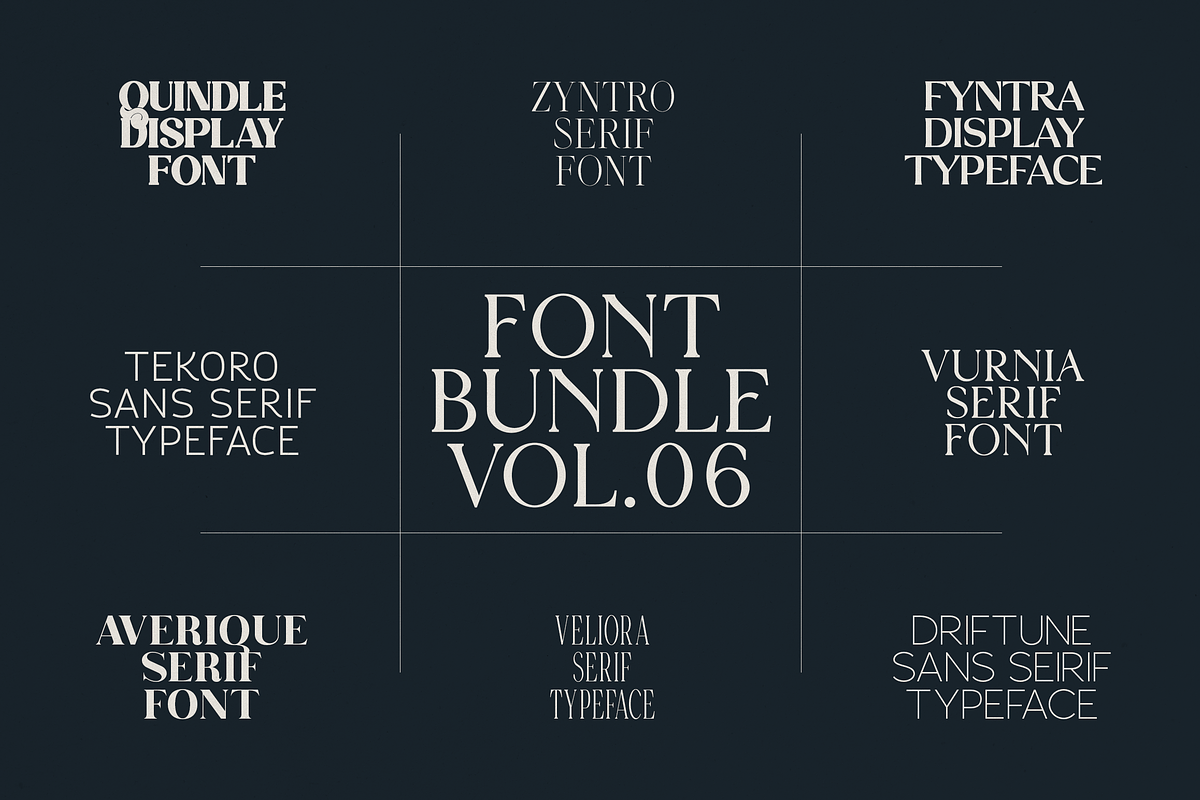 Font Bundle Vol.06 - 8 Premium Fonts, a Serif Font by Only Fonts (Photo 26 of 26)