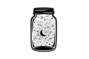 Cosmic Galaxy Jar Design Bundle, an Illustration by Creativeshirt (Thumbnail 2 of 31)