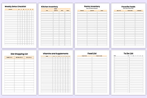 2025 Meal Planner Sheets Canva Kdp