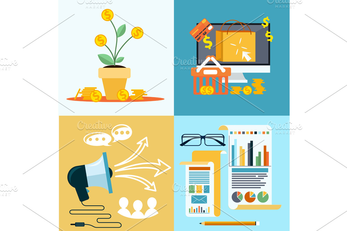 Icons for seo, social media online