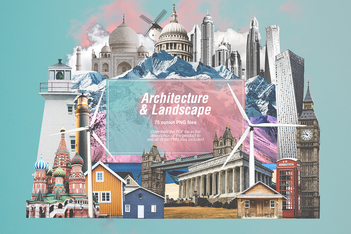 Collage Creator - 1400+ Cutouts, an Object Graphic by Graphicdome (Photo 13 of 47)