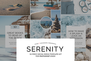 Serenity 10 Piece Social Media Temp