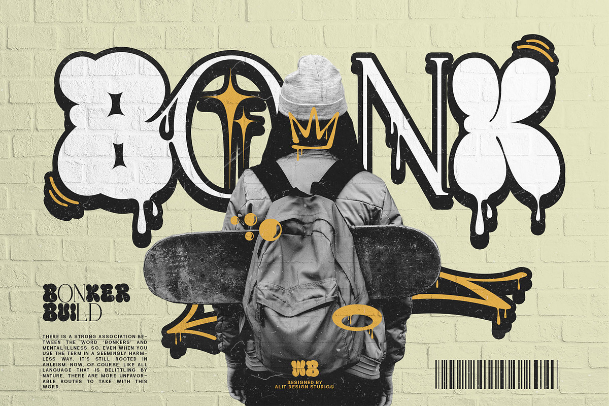 Warior Bomber Typeface, a Serif Font by alit design (Photo 5 of 20)