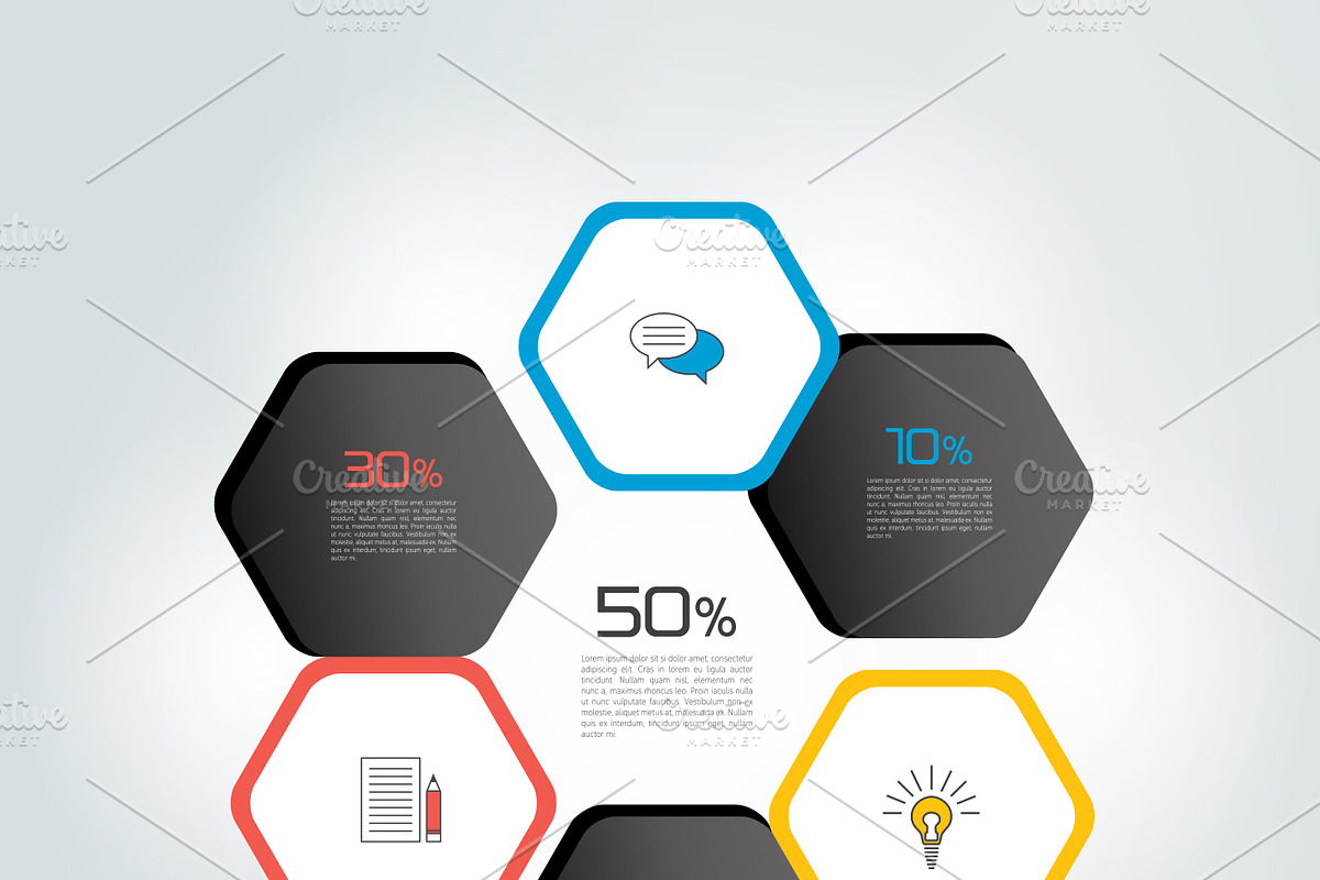 Circle, round infographic., a Work Illustration by VectorAN