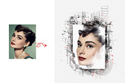 Hippie Sketch Photo Effect Template, an Action Add-On by Photoshop Action (Thumbnail 2 of 13)