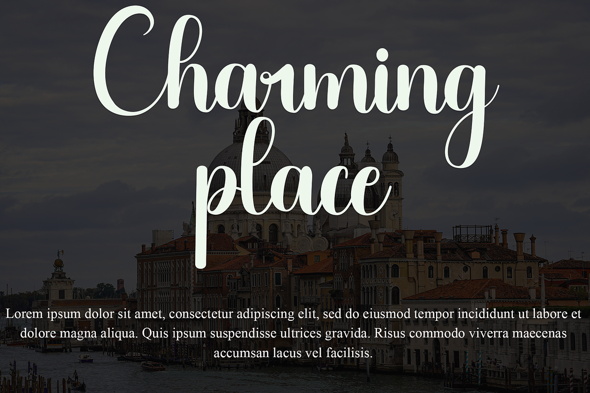 Charming, a Script Font by InermediaSTUDIO (Photo 5 of 8)