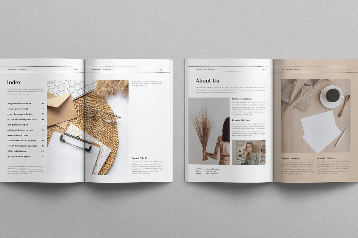 Media Press Kit Template, a Magazine Template by E-Type (Photo 3 of 9)