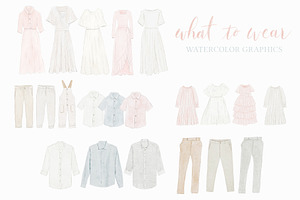 What to Wear Watercolor Graphics