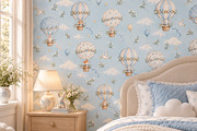 Cute Animals Nursery Wallpaper, a Wallpaper Graphic by by creative paper (Thumbnail 5 of 12)