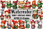 Quirky Christmas Bundle, an Illustration by Design Market (Thumbnail 1 of 3)