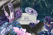 Nightfall Tropics Watercolor Set, an Illustration by Cat In Colour (Thumbnail 1 of 11)