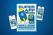 App Launch Event Flyer Set, a Flyer Template by The Good Store (Thumbnail 1 of 2)