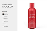 Red Cosmetic Bottle Mockup, a Product Mockup by graphypix (Thumbnail 2 of 4)