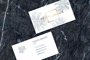 Feminine business card with Monstera, a Business Card Template by ARg Design (Thumbnail 5 of 6)