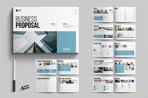 Business Proposal Template Landscape, a Brochure Template by E-Type
