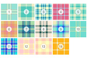 #247 Summer Check Patterns, a Pattern Graphic by Plaid4You (Thumbnail 2 of 5)