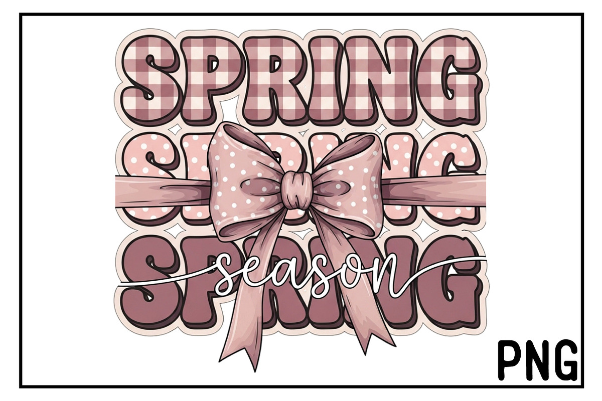Spring Season Coquette Bow Png, an Illustration by Black Bird Studio (Photo 1 of 3)