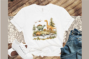 Watercolor Paleontology Dinosaur Ani, an Illustration by Sublimation Artist (Thumbnail 4 of 6)