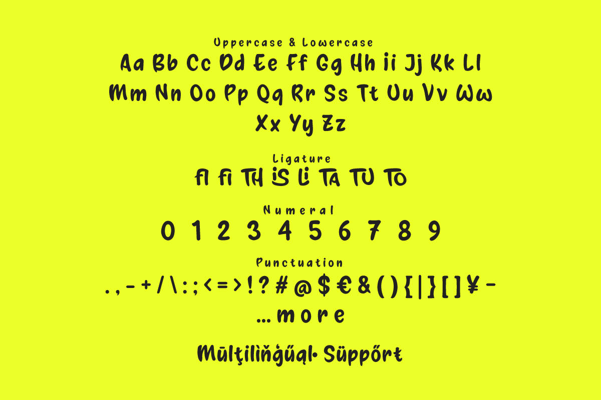Thorisu - Snack Display Font, a Handwritten Font by twinstd (Photo 5 of 9)