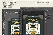 Folk Art Fun Fair Carnival Flyer, a Flyer Template by Hole Hope Design (Thumbnail 5 of 6)