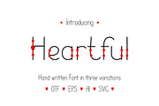 Heartful decorated font, a Sans Serif Font by Contes_de_fée (Thumbnail 1 of 9)