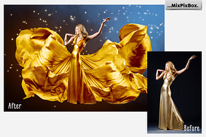 Gold Satin Photo Overlays