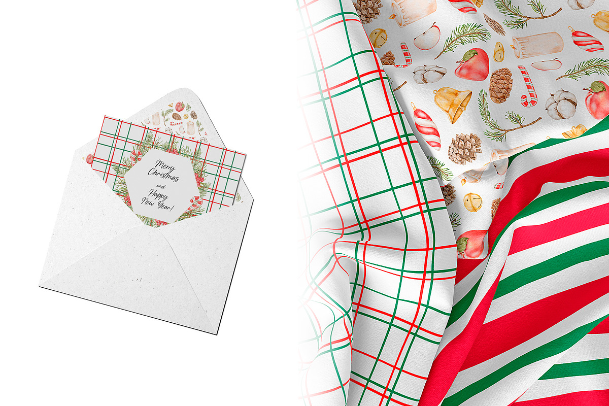 Xmas Watercolor Clipart, a Seasonal Illustration by Eves_Aquadreams (Photo 12 of 13)