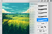 Procreate Grass and Flower Brushes, a Brushes & More by HopeArtIllustration (Thumbnail 6 of 7)