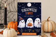 Cute Ghost Halloween Invitation, an Invitation Template by Arslan (Thumbnail 1 of 5)