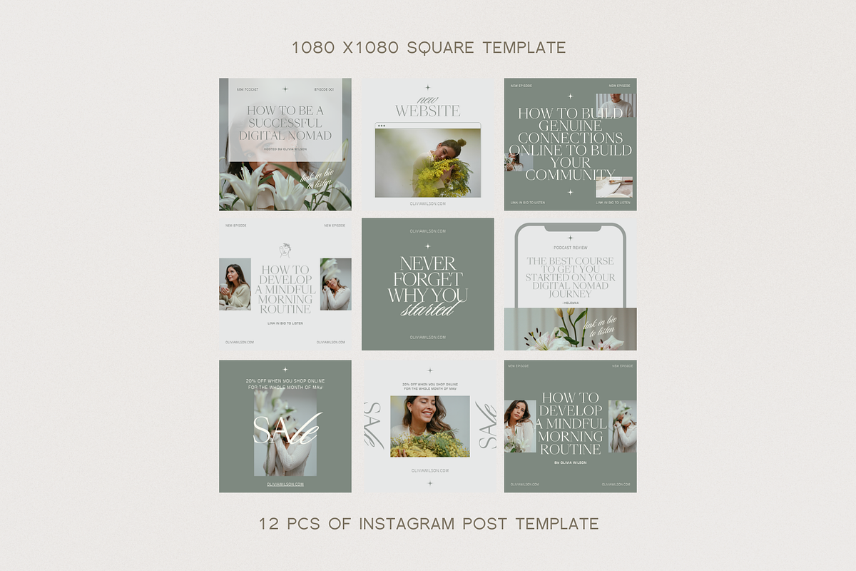 Ava | Canva Social Media Templates, a Social Media Template by With Faith & Love (Photo 10 of 13)