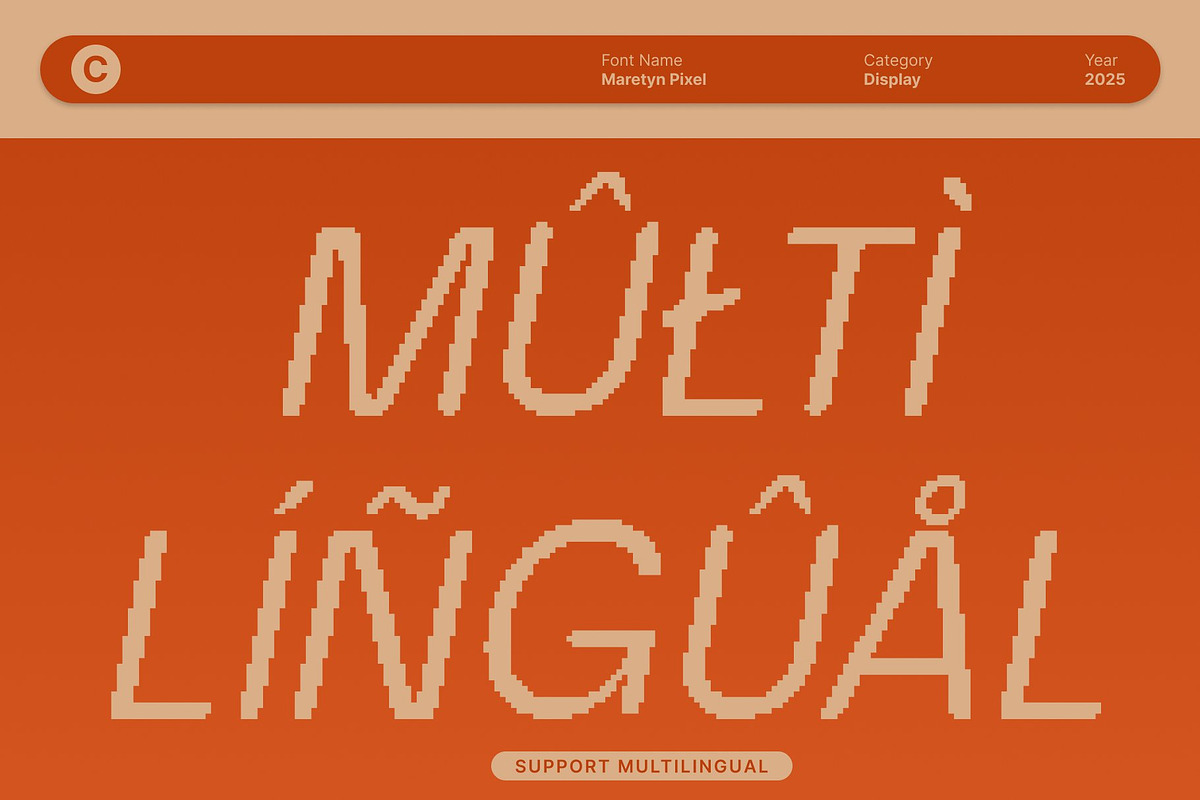 Maretyn Pixel, a Sans Serif Font by Craft Supply Co. (Photo 6 of 8)