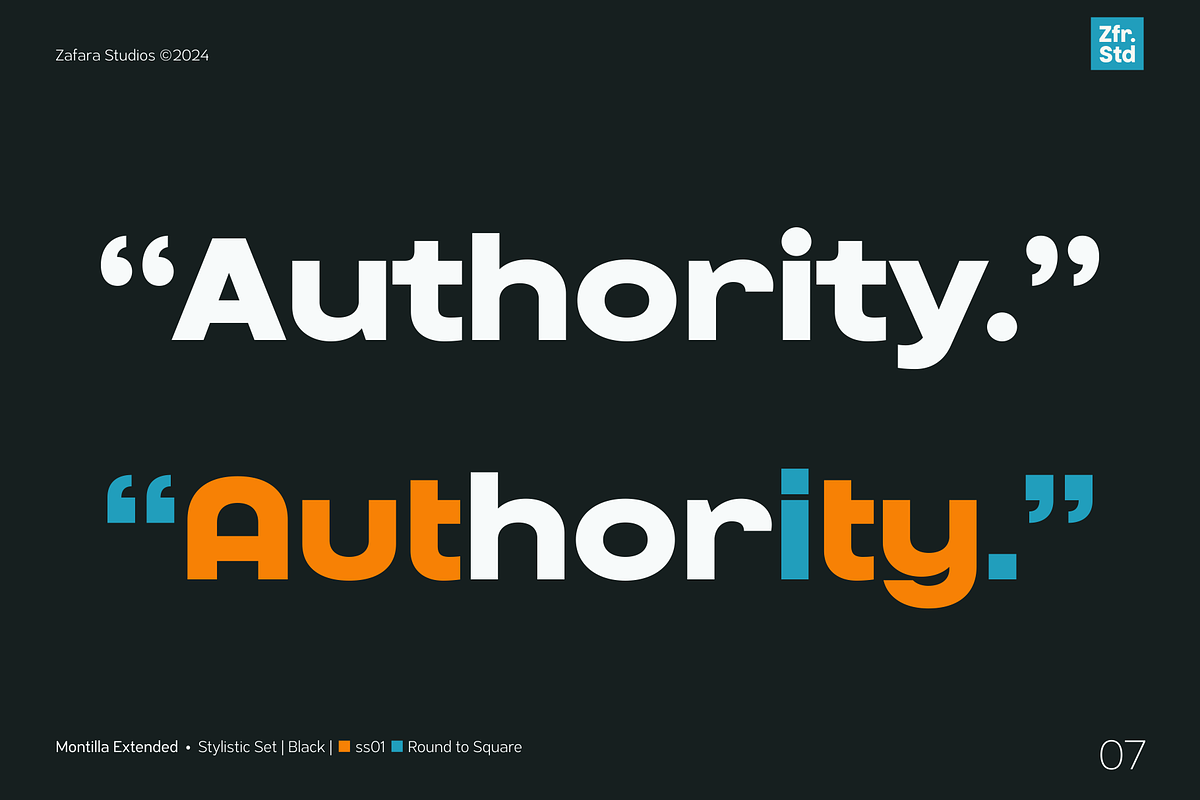 Montilla Extended, a Sans Serif Font by Zafara™ (Photo 7 of 12)