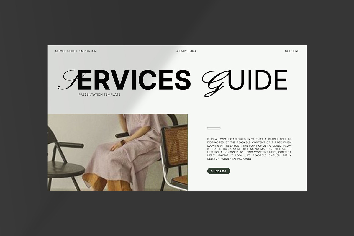 Service Guide Presentation Template, a Presentation Template by ...