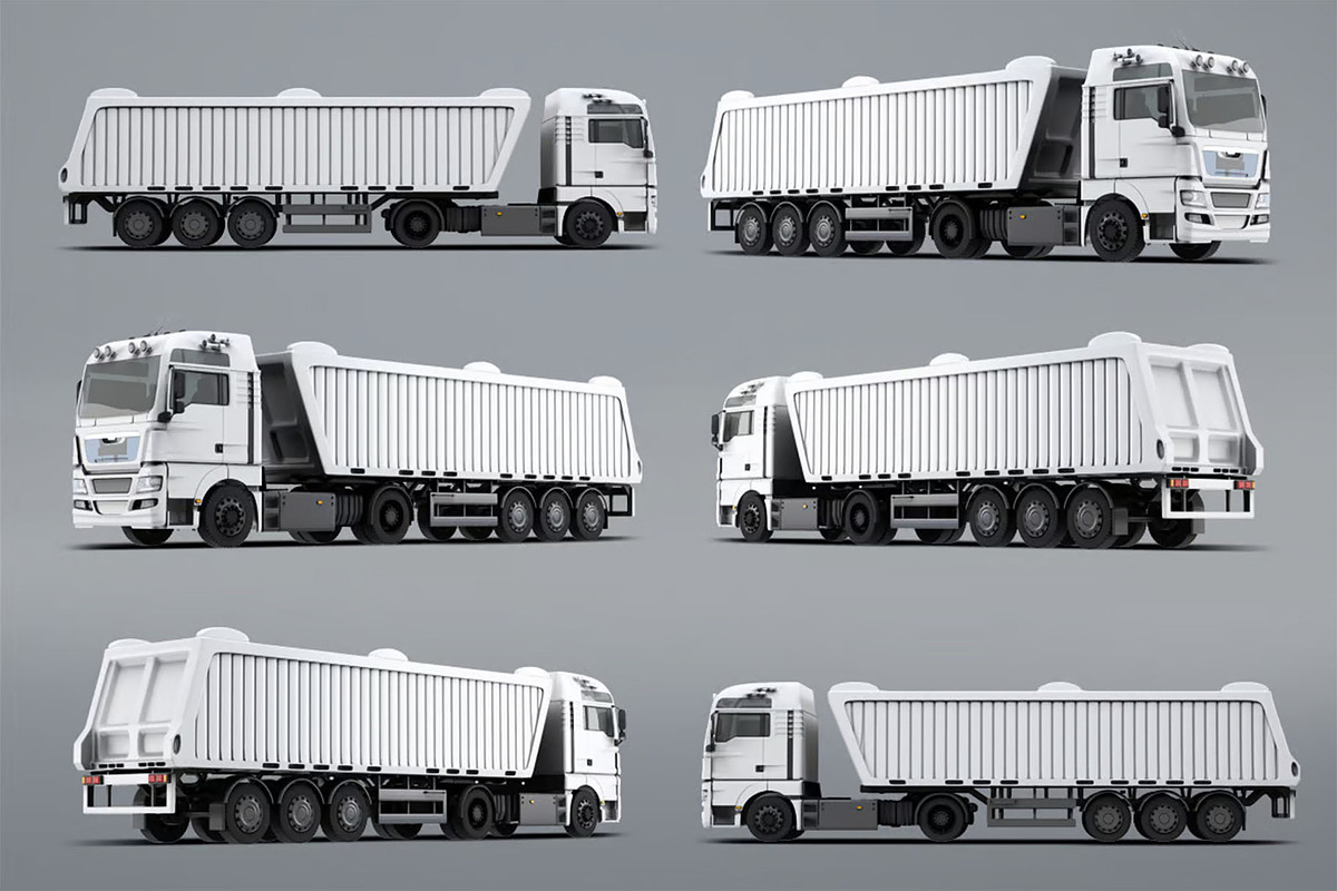 Trucks Mock-Up, a Product Mockup by DesignRushMarket (Photo 5 of 13)