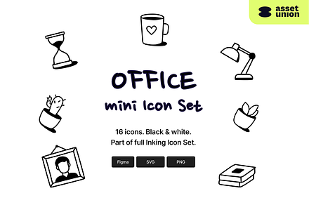 Inking Office Icons, an Outline Icon by Asset Union