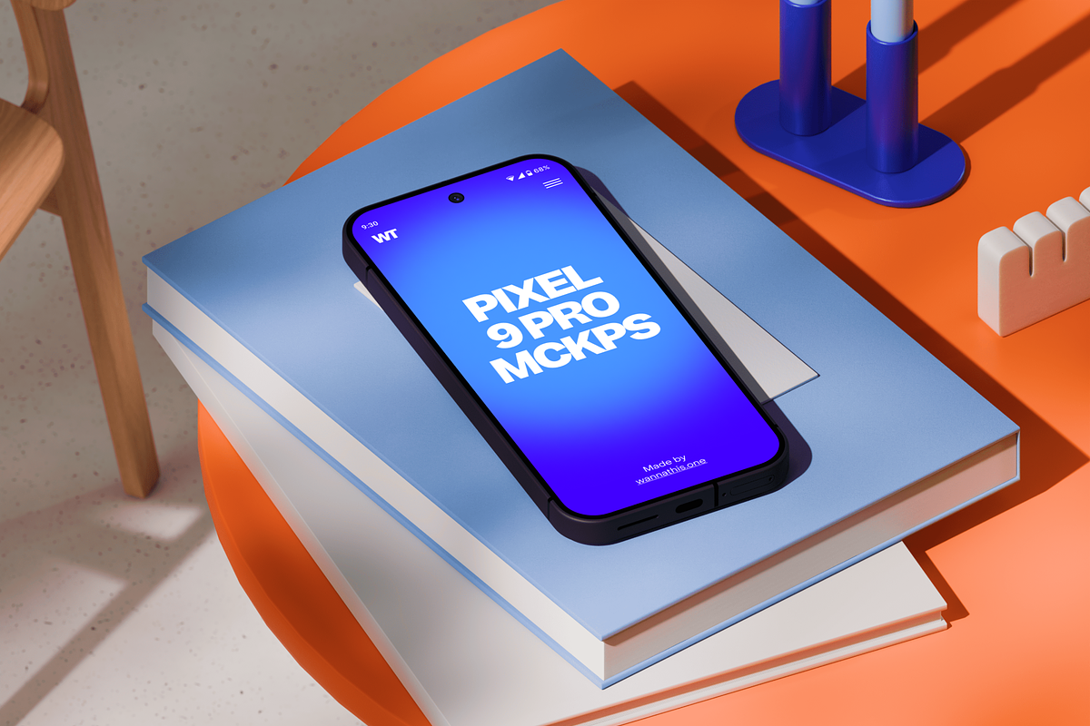Google Pixel 9 Pro mockups, an Android Mockup by Wannathis.one (Photo 5 of 10)